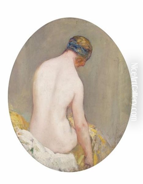 Femme Dans Son Boudoir Oil Painting by Pierre Amedee Marcel-Beronneau