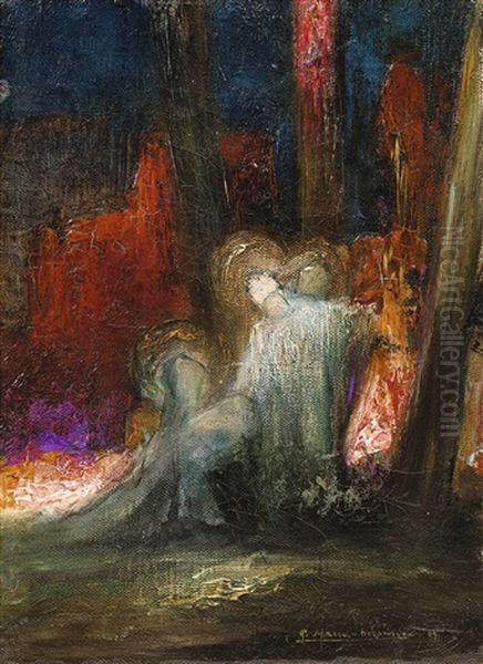 Marie's Grief Oil Painting by Pierre Amedee Marcel-Beronneau