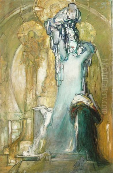 Salome, L'oiseau De Proie Oil Painting by Pierre Amedee Marcel-Beronneau