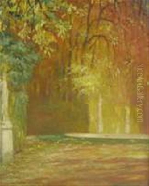 Bassin Du Parc De Versailles Oil Painting by Pierre Amedee Marcel-Beronneau