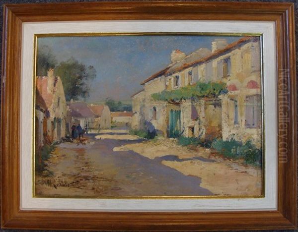 Rue De Village by  Marcel-Lenoir (Jules Oury)