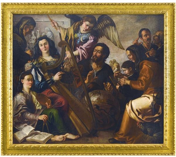 Allegory Of The Liberal Arts Oil Painting by Miguel March