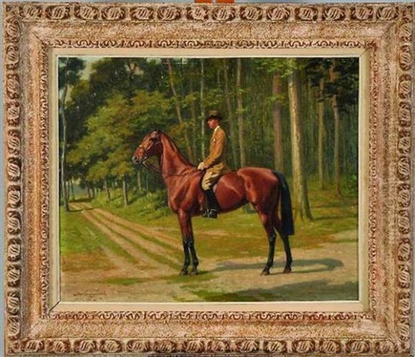 Cavalier Oil Painting by Andre Marchand