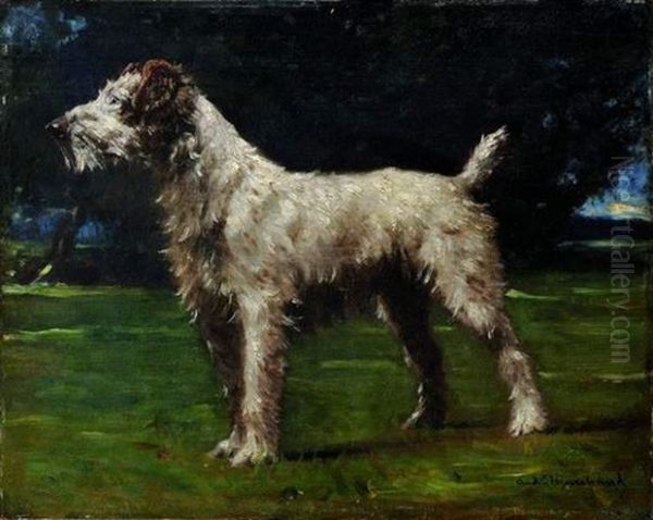 Le Fox-terrier Oil Painting by Andre Marchand