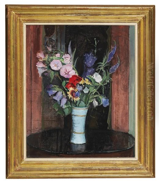 Fleurs Oil Painting by Jean Hippolyte Marchand