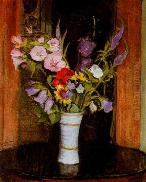 Fleurs Oil Painting by Jean Hippolyte Marchand