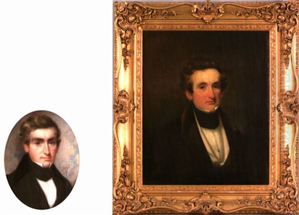 Portrait Of Eli Wescot (+ Another Watercolor; 2 Works) Oil Painting by Edward Dalton Marchant