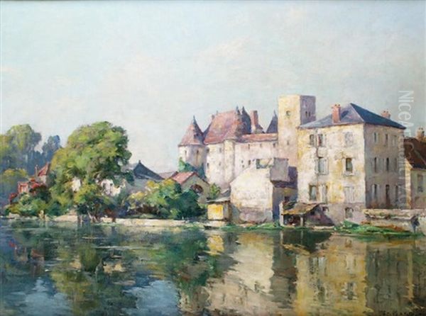 Le Chateau De Nemours Oil Painting by Ernest Gaston Marche