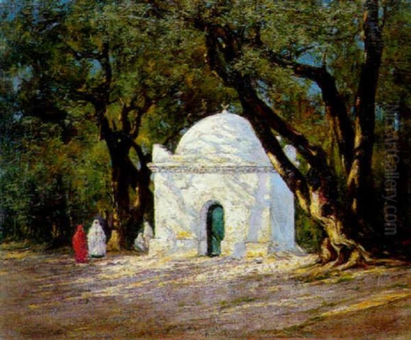 Blida: Le Bois Sacre Oil Painting by Ernest Gaston Marche