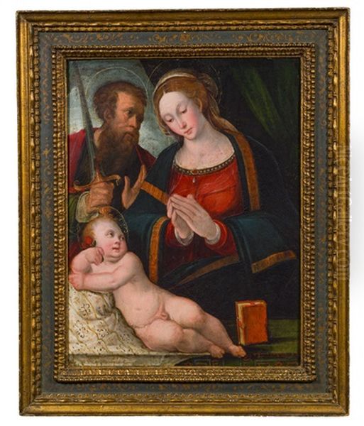 Madonna Mit Kind Und Hl. Paulus Oil Painting by Girolamo Marchesi da Cotignola