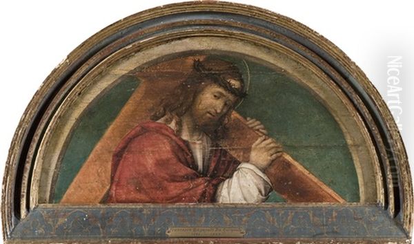 Christus, Das Kreuz Tragend Oil Painting by Girolamo Marchesi da Cotignola