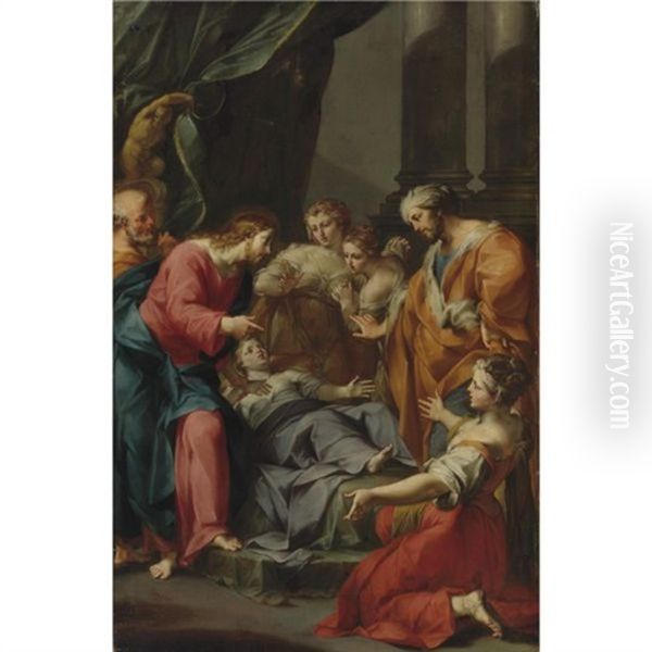 The Raising Of Jairus' Daughter by Giuseppe Marchesi