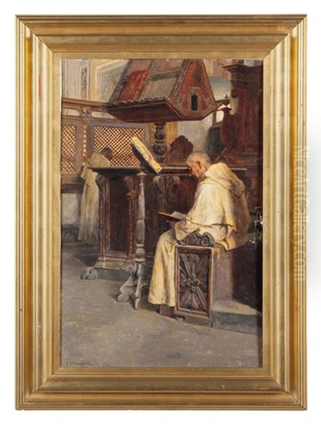 Frati Nell'oratorio Oil Painting by Salvatore Marchesi