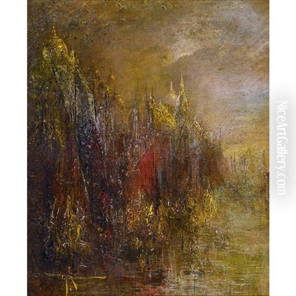 The City Of Ophir Oil Painting by Pinckney Marcius-Simons