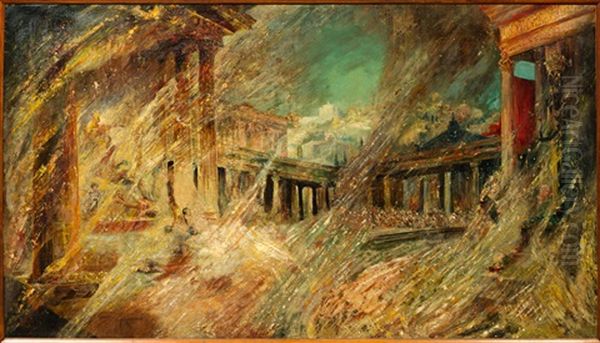 Les Derniers Jours De Pompei Oil Painting by Pinckney Marcius-Simons