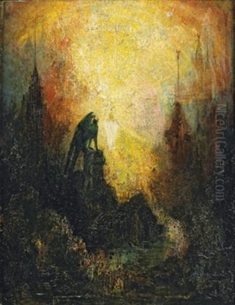 La Vision Du Demon Oil Painting by Pinckney Marcius-Simons