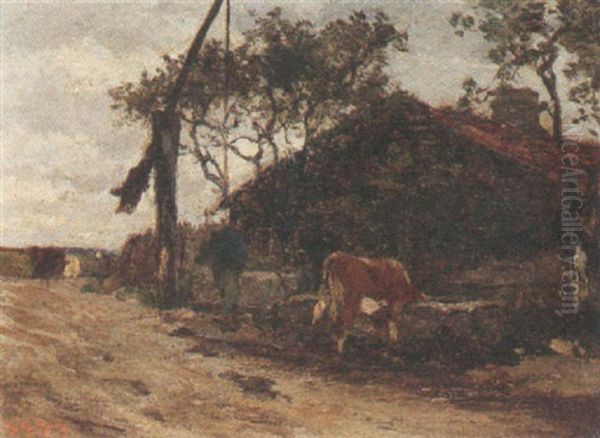 At The Well Oil Painting by Jean Baptiste (Jules) Marcke