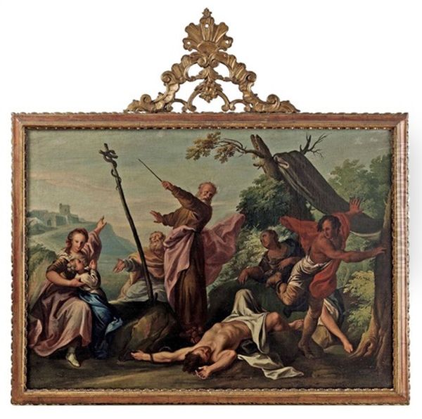 Moses Und Die Eherne Schlange Oil Painting by Giovanni Battista Marcola