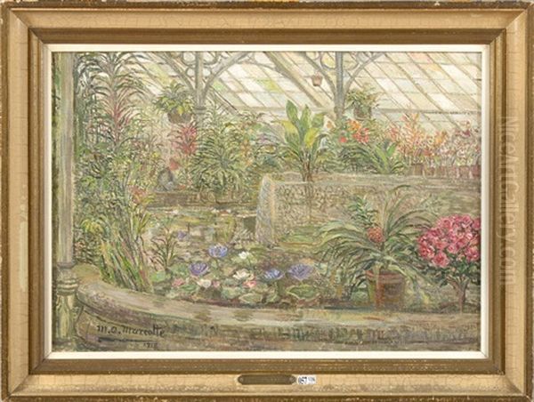 Coin Des Serres De Laeken Oil Painting by Marie Antoinette Marcotte