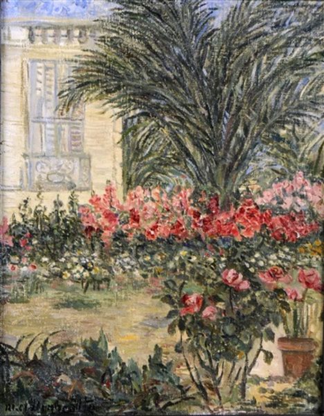 Jardin Fleuri Oil Painting by Marie Antoinette Marcotte