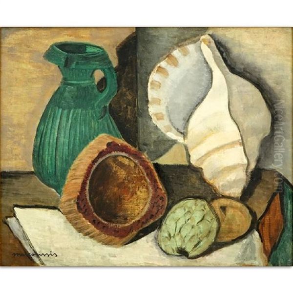 Still Life Oil Painting by Louis Marcoussis