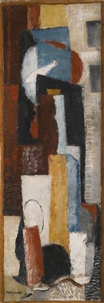 Le Poisson Rouge Oil Painting by Louis Marcoussis