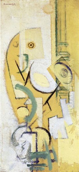 L'espagnolette Oil Painting by Louis Marcoussis