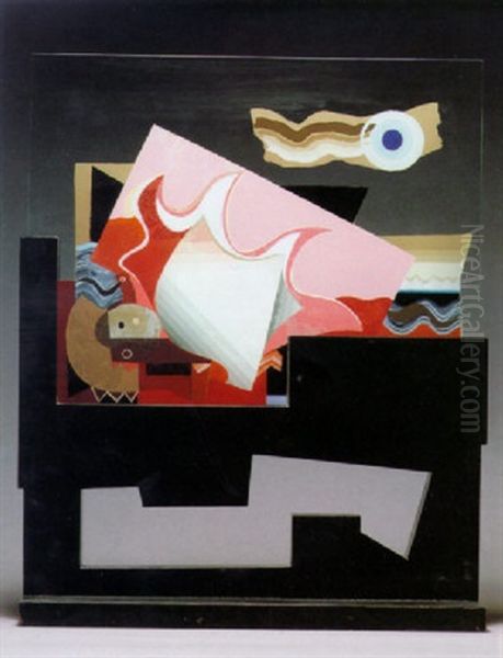 Objet Iii Oil Painting by Louis Marcoussis