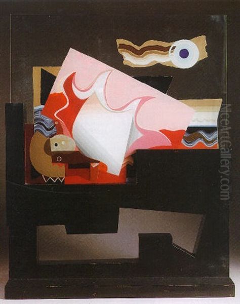 Objet Iii Oil Painting by Louis Marcoussis