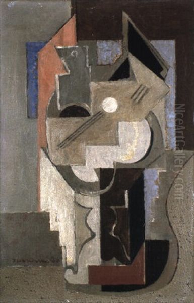 Le Gueridon I Oil Painting by Louis Marcoussis