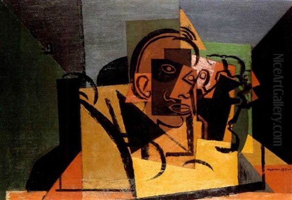 L'homme Accoude by Louis Marcoussis