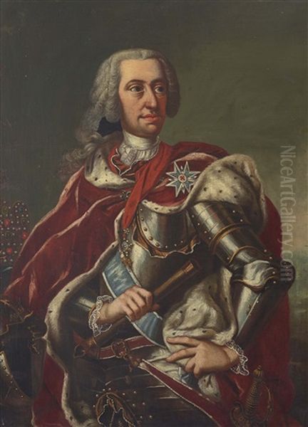 Kaiser Karl Vii. Oil Painting by George de Marees