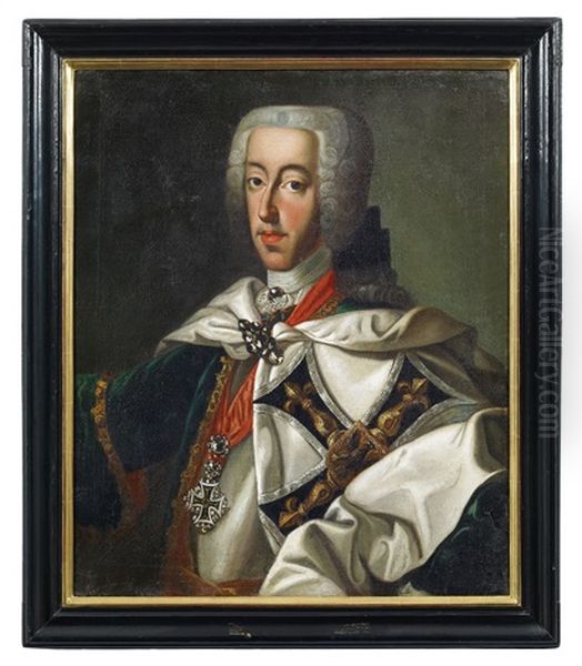 Clemens August Of Bavaria, Archbishop And Elector Of Cologne Oil Painting by George de Marees