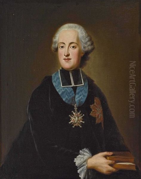 Clemens Wenzeslaus, Prinz Von Polen Und Herzog Von Sachsen Oil Painting by George de Marees