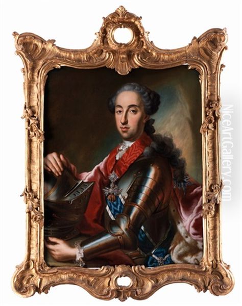 Portraitbildnis Von Kurfurst Maximilian Iii Joseph Von Bayern (1727 - 1777) Oil Painting by George de Marees