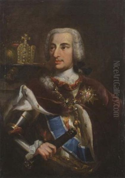 Kaiser Karl Vii Oil Painting by George de Marees