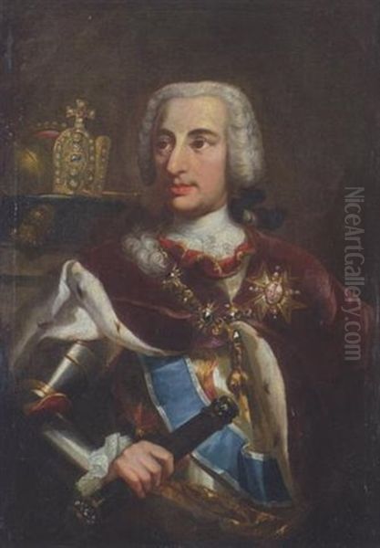 Kaiser Karl Vii. Oil Painting by George de Marees