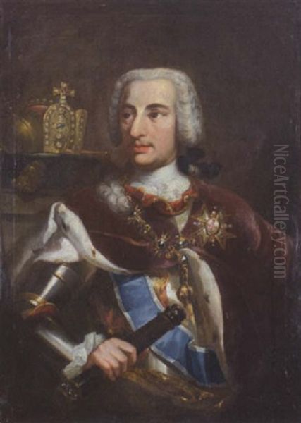 Kaiser Karl Vii Oil Painting by George de Marees