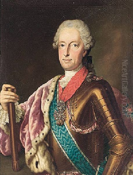 Portrait Of Maximilian Joseph Iii, Kurfurst Von Bayern Oil Painting by George de Marees