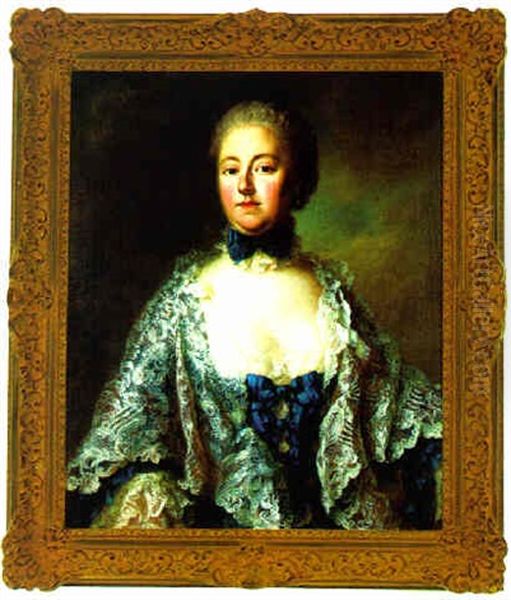 Adelheid Grafin Toerring-seefeld Oil Painting by George de Marees