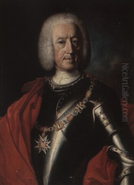 Portrait Of Josef Ignatz, Graf Von Torring Zu Jettenbach Oil Painting by George de Marees