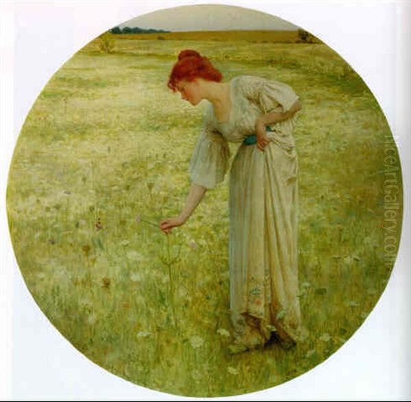 Wild Flowers Oil Painting by William Henry Margetson