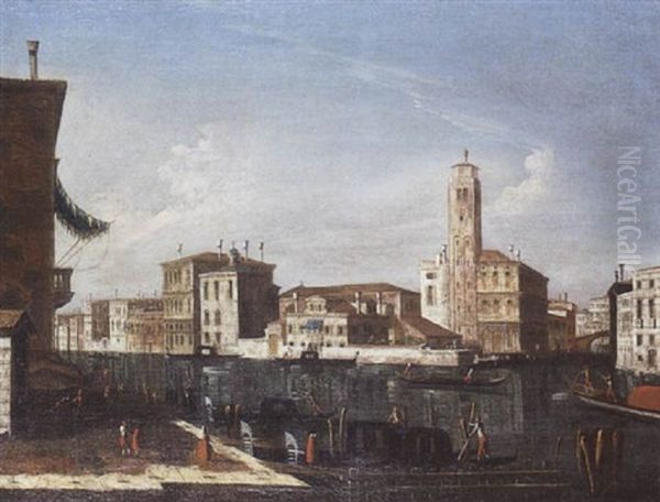 Vue De Venise Oil Painting by Jacopo di Paolo Marieschi