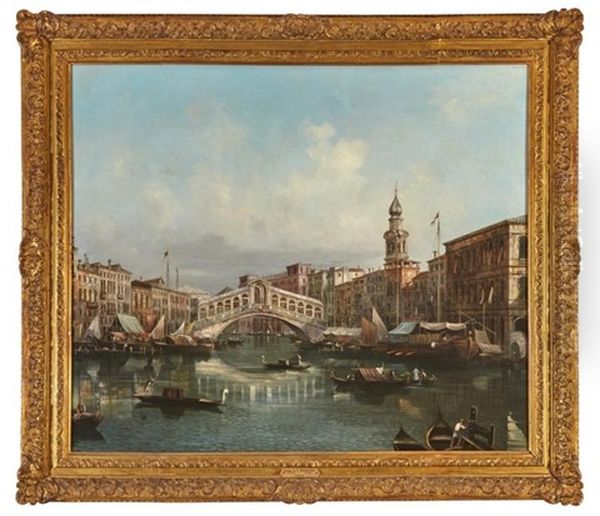 Venise, Le Pont Rialto by Michele Marieschi