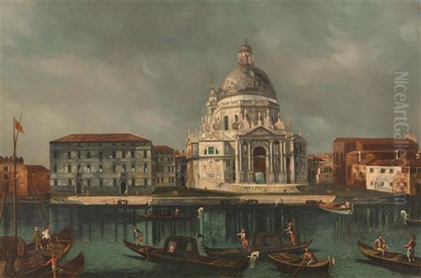 Venezianische Szene Oil Painting by Michele Marieschi