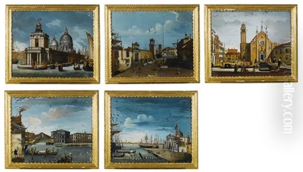 Venetian Views (5 Works) Oil Painting by Michele Marieschi