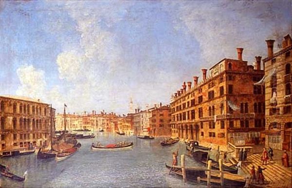 Vue Du Grand Canal Oil Painting by Michele Marieschi