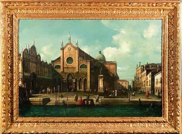 Gondoles A Venise Oil Painting by Michele Marieschi