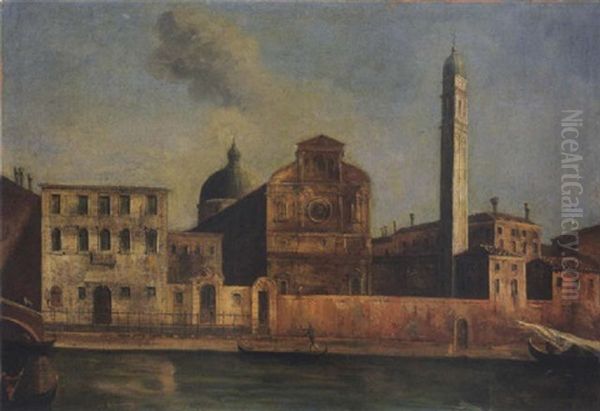 Vue De San Giorgio Dei Greci, Venise Oil Painting by Michele Marieschi