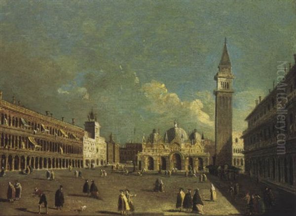 The Piazza San Marco, Venice Oil Painting by Michele Marieschi